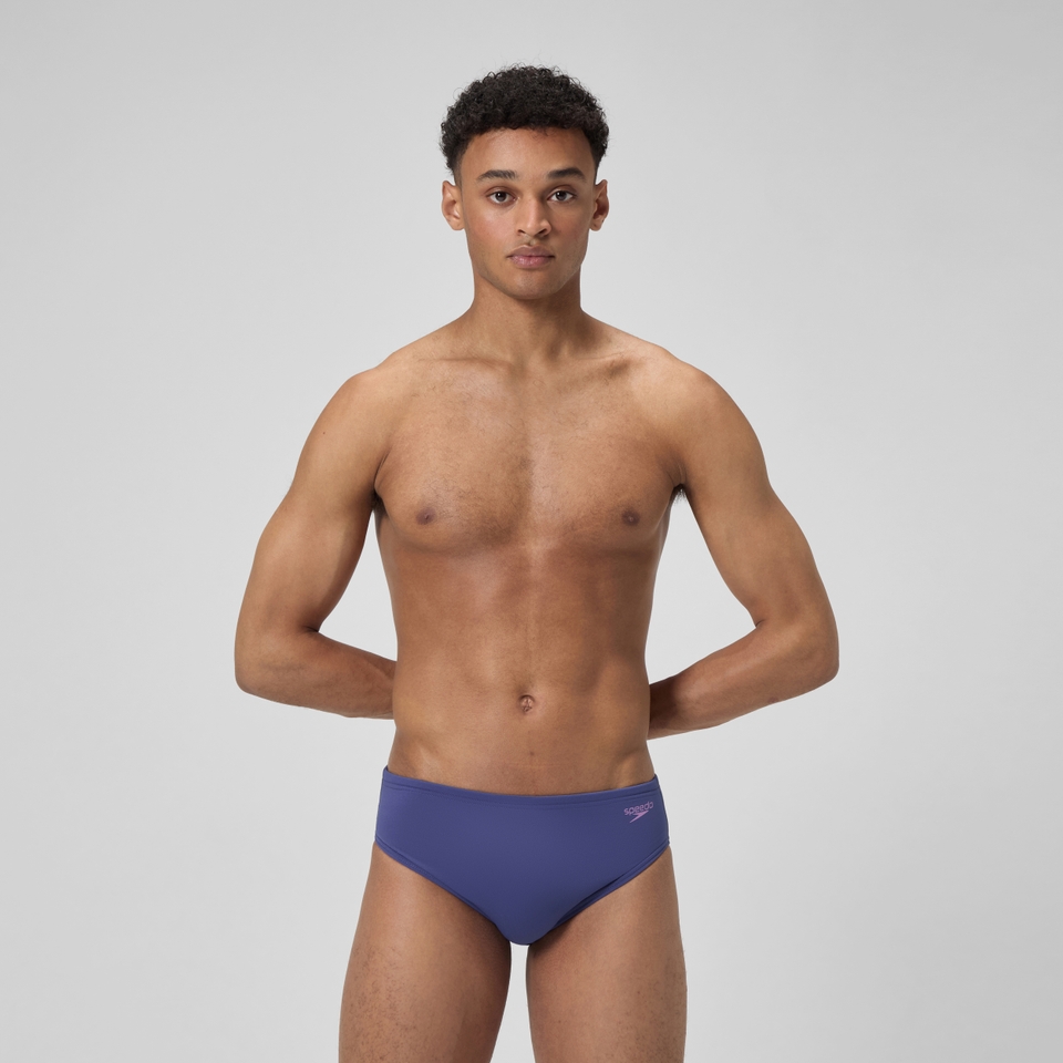 Men's Solid One Brief Blue