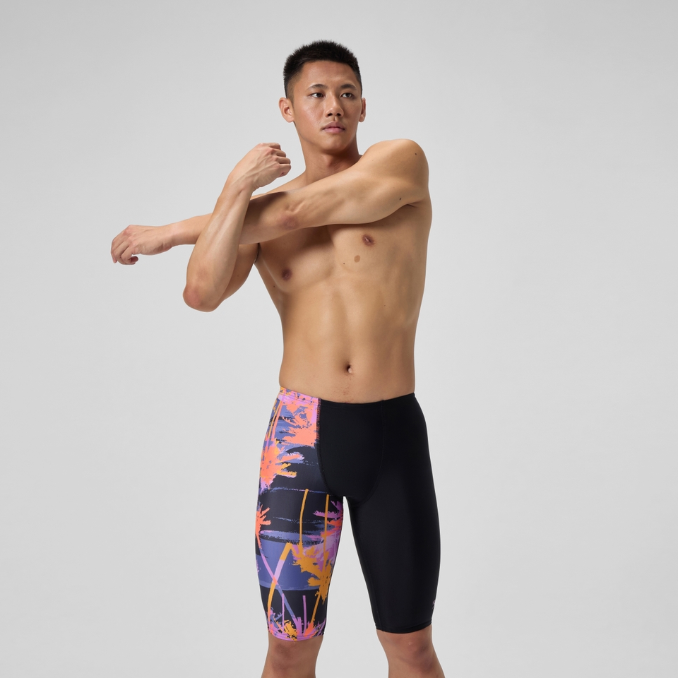 Men's Pro LT Printed Jammer Purple