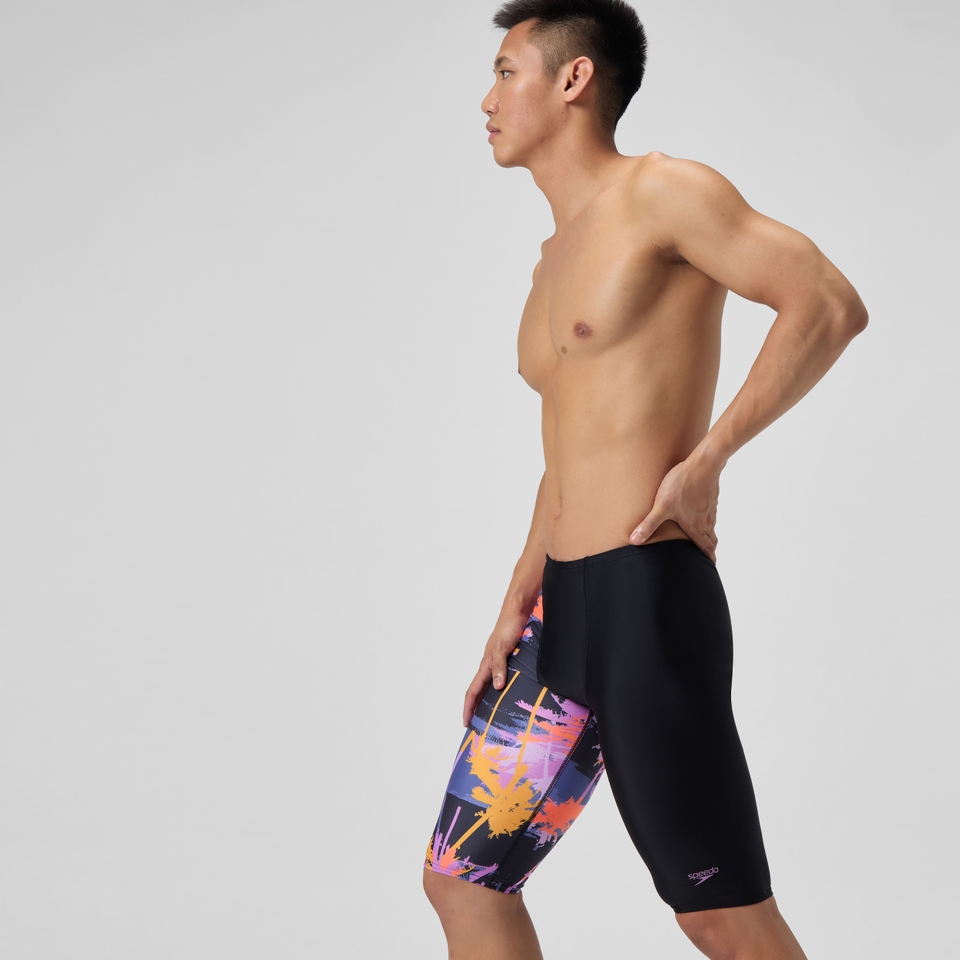 Men's Pro LT Printed Jammer Purple