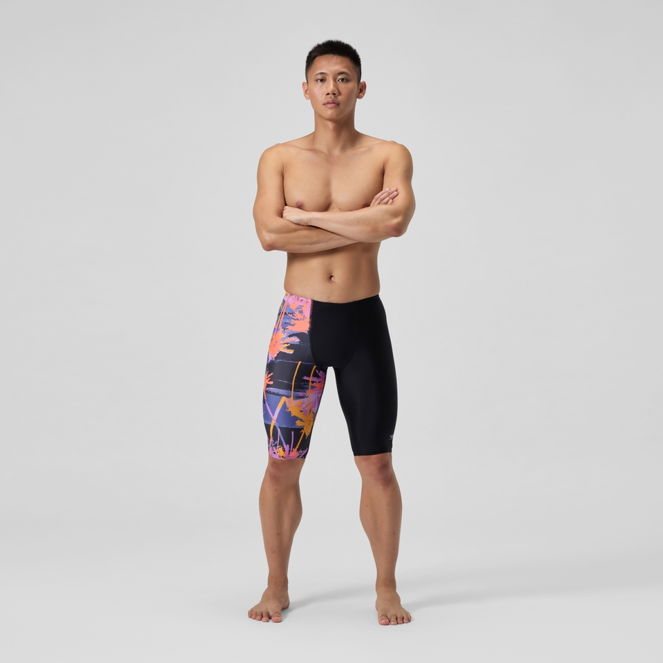 Men's Pro LT Printed Jammer Purple