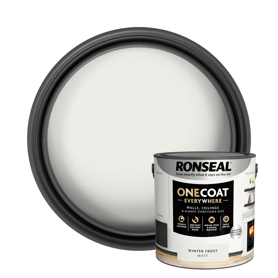 Ronseal One Coat Everywhere Multi Surface Matt Paint Winter Frost - 2.5L