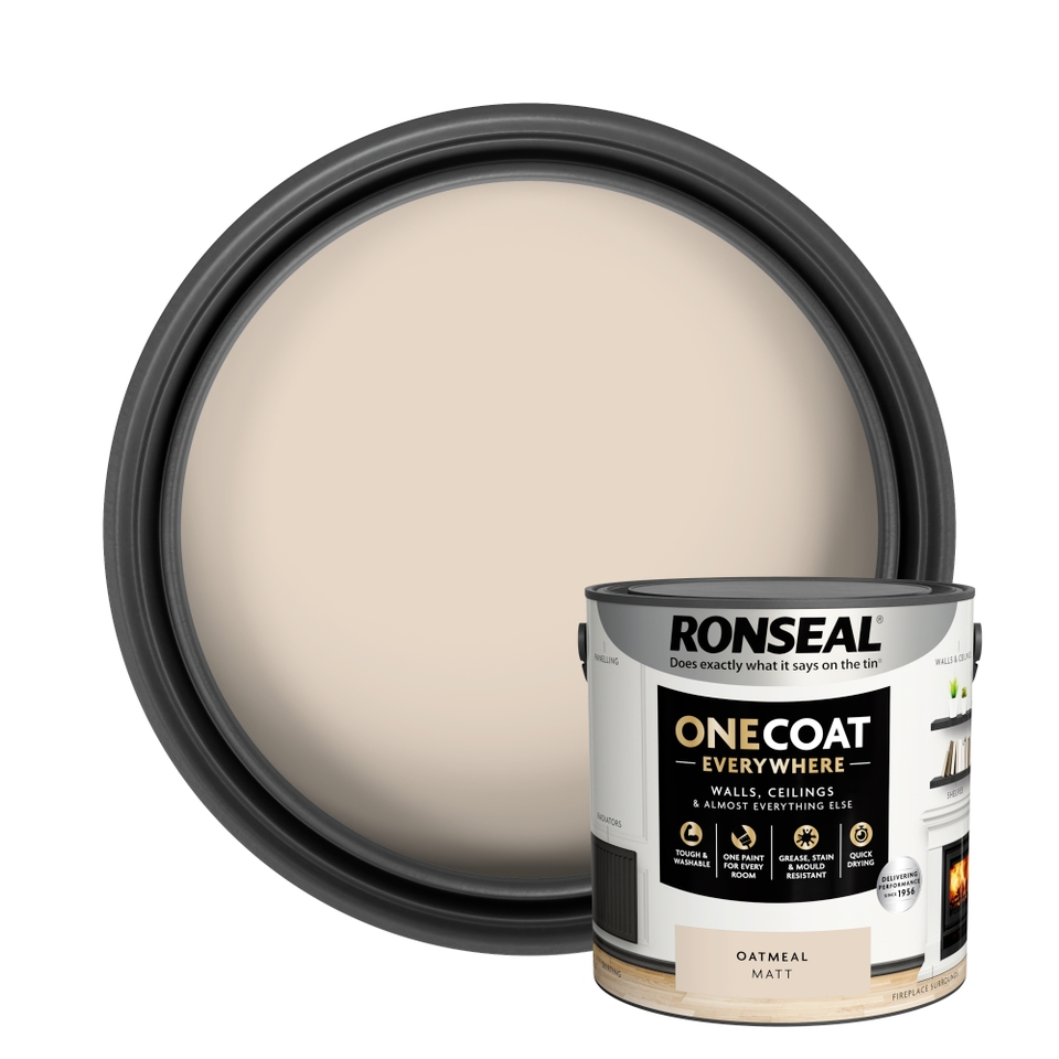 Ronseal One Coat Everywhere Multi Surface Matt Paint Oatmeal - 2.5L