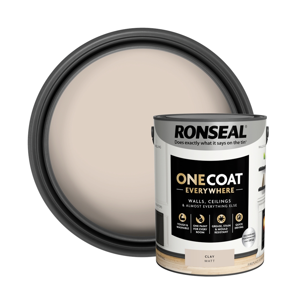 Ronseal One Coat Everywhere Multi Surface Matt Paint Clay - 5L