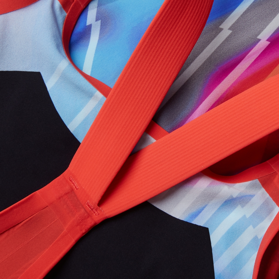 Fastskin LZR Pure Valor 2.0 Kneeskin mit geschlossenem Rücken für Damen Blau/Rot