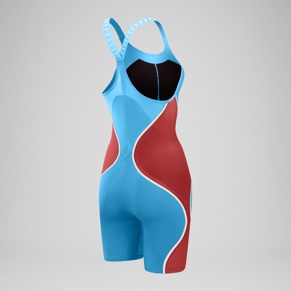 Combinaison partielle à dos fermé - Fastskin LZR Pure Intent 2.0 pour Femmes Bleu/Rouge