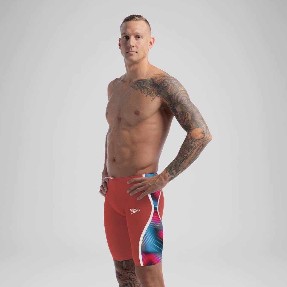 Men's Fastskin LZR Pure Intent 2.0 Jammer Red/Blue