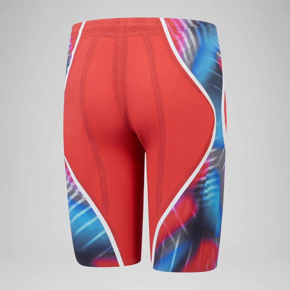 Fastskin LZR Pure Intent 2.0 Schwimmhose mit hohem Bund für Herren Blau/Rot