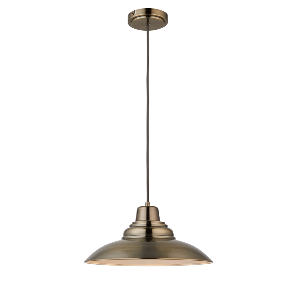 Whitstable Pendant Light - Antique Brass