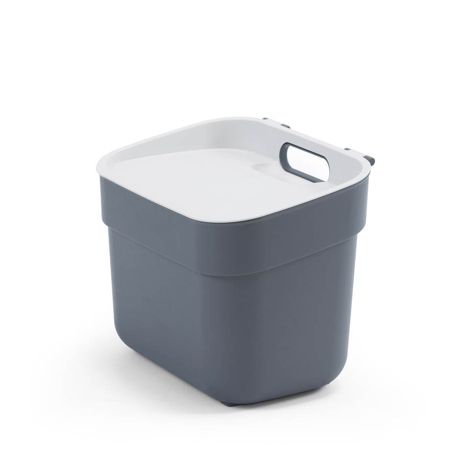 Curver Ready to Collect 5L Recycling Caddy Bin Dark Grey Homebase
