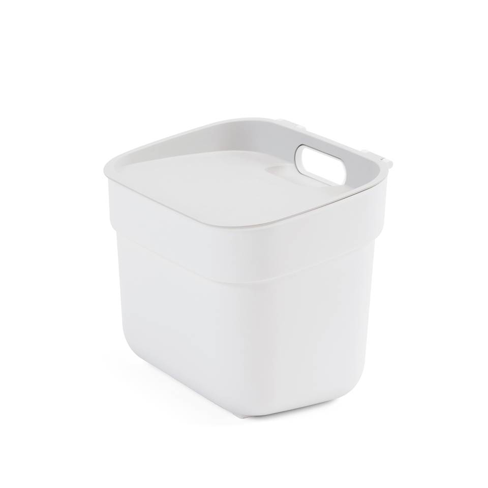 Curver Ready to Collect 5L Recycling Caddy Bin White Homebase