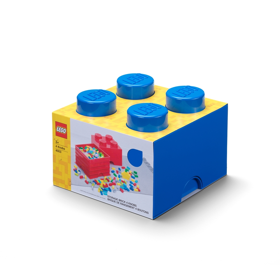 LEGO 4-Stud Storage Brick - Blue