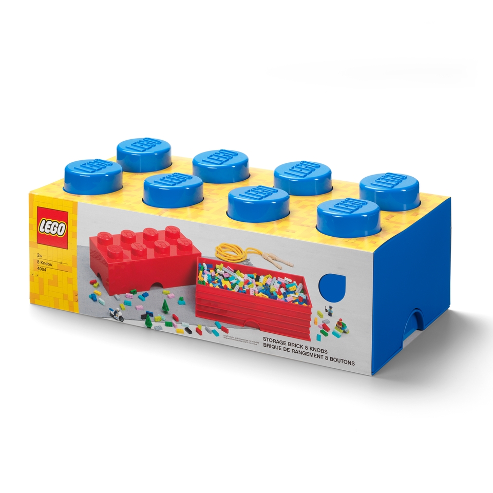 LEGO 8-Stud Storage Brick - Blue