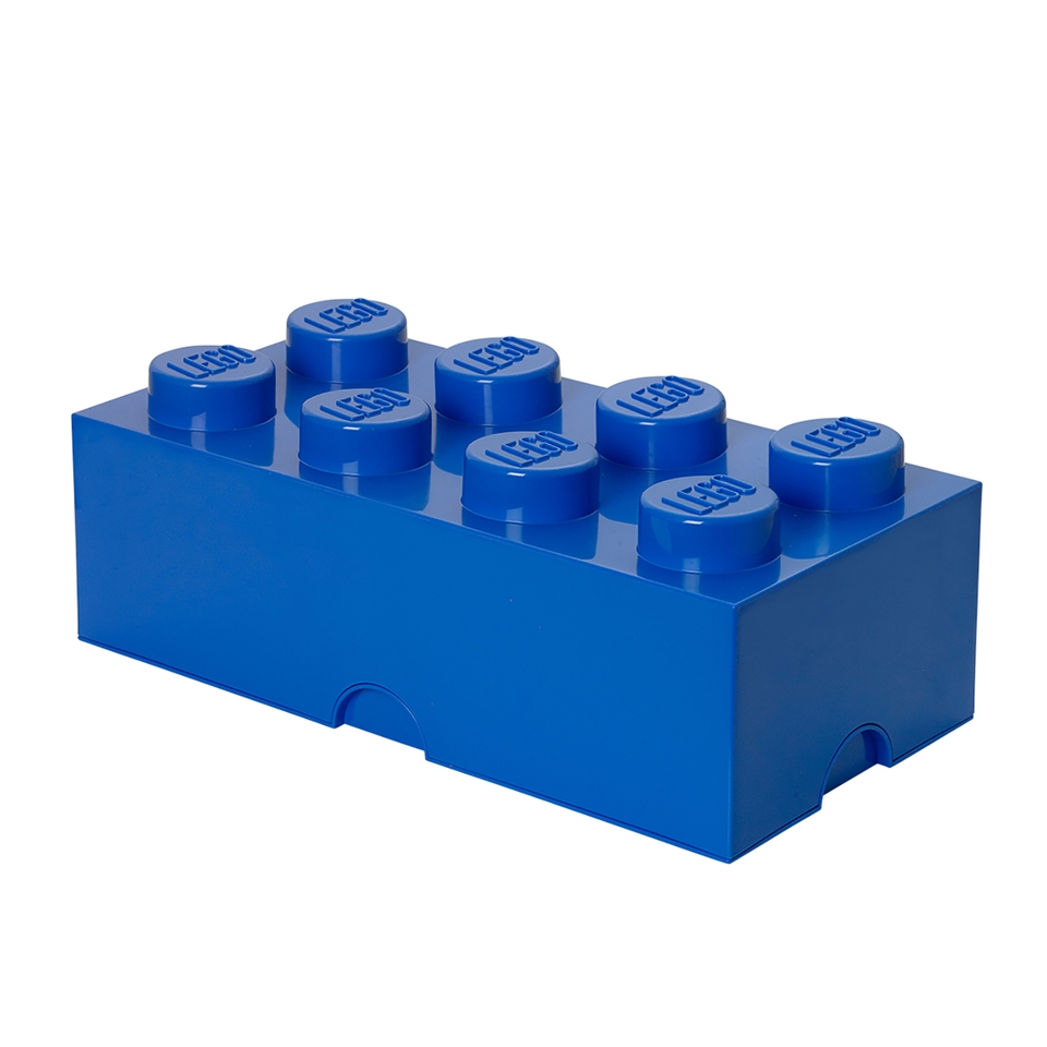 LEGO 8-Stud Storage Brick - Blue