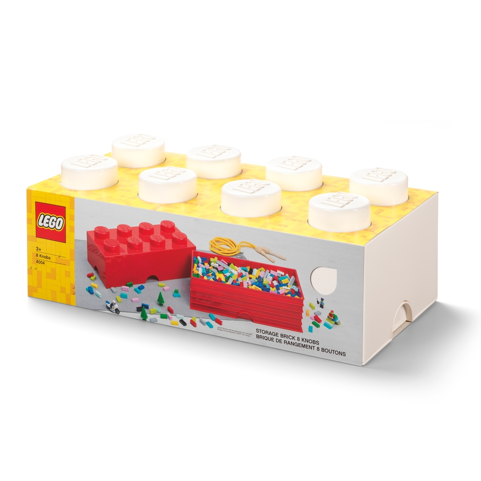 Lego storage brick 8 white deals