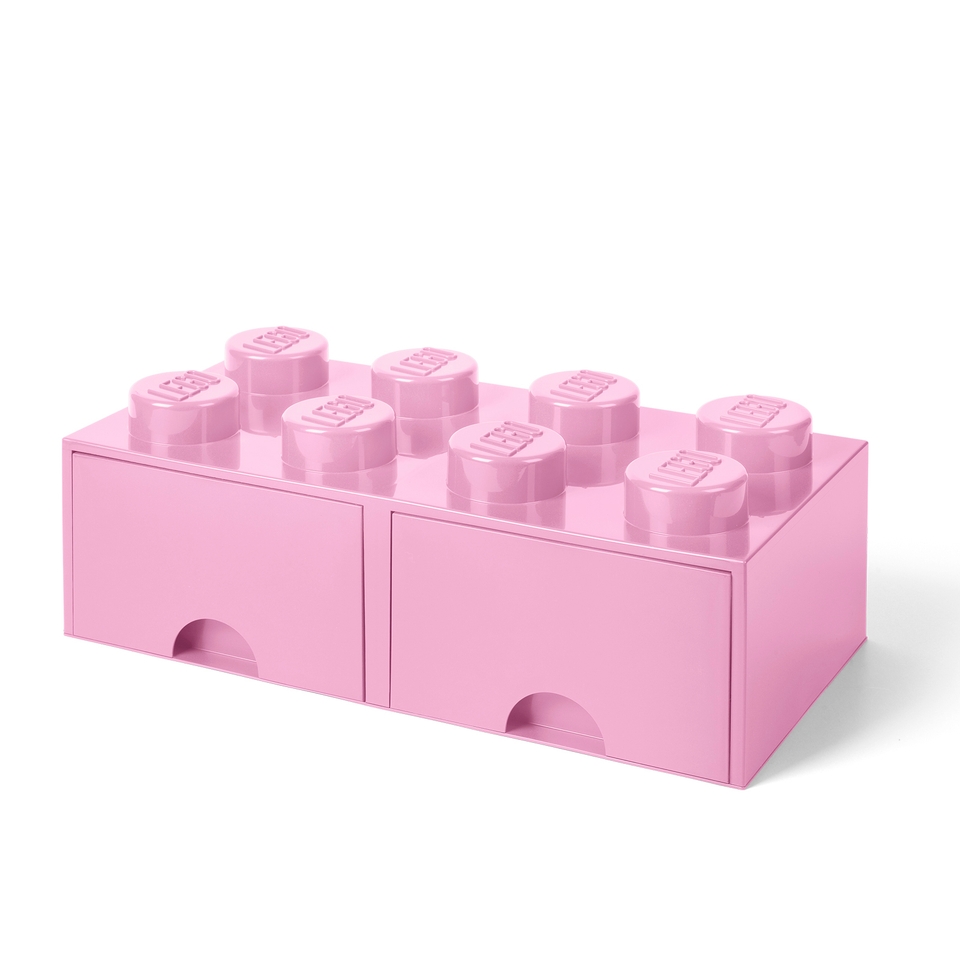 LEGO 8-Stud Brick Drawer - Light Pink