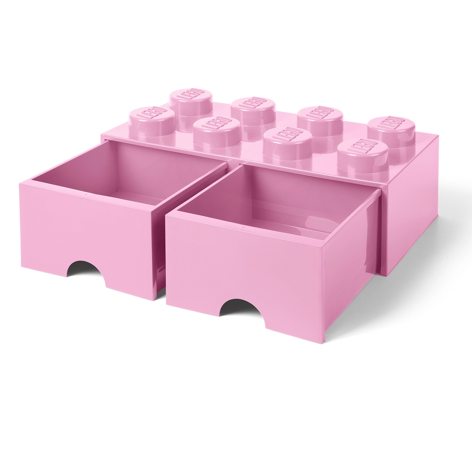 LEGO 8-Stud Brick Drawer - Light Pink