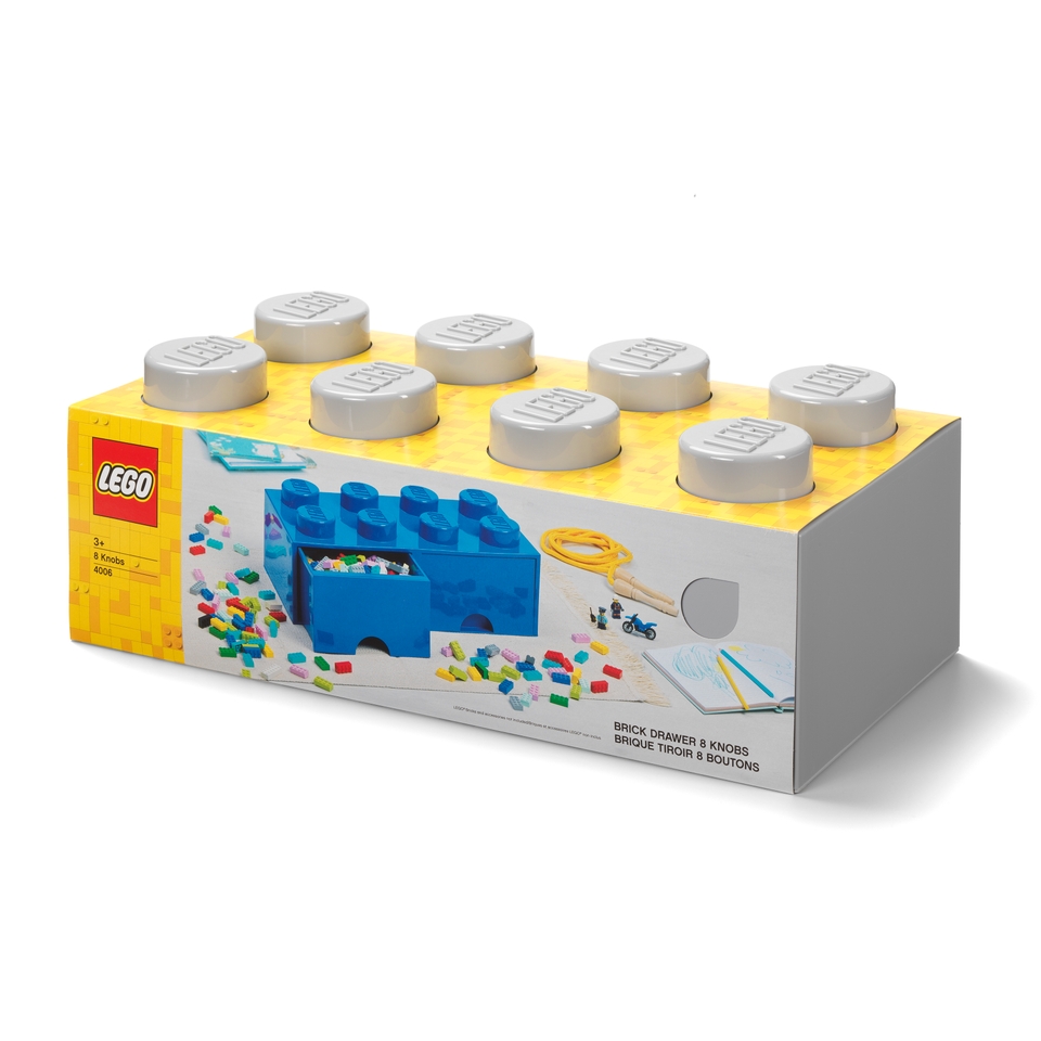 LEGO 8-Stud Brick Drawer - Grey