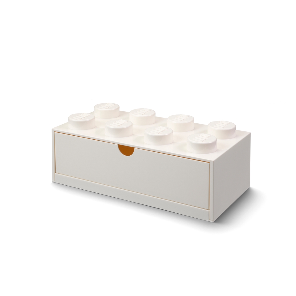 LEGO 8-Stud Desk Drawer - White