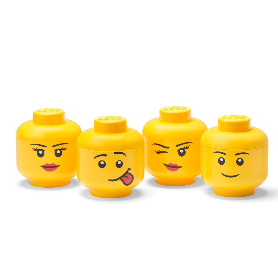 Lego Storage Head 4 Piece Mini Set