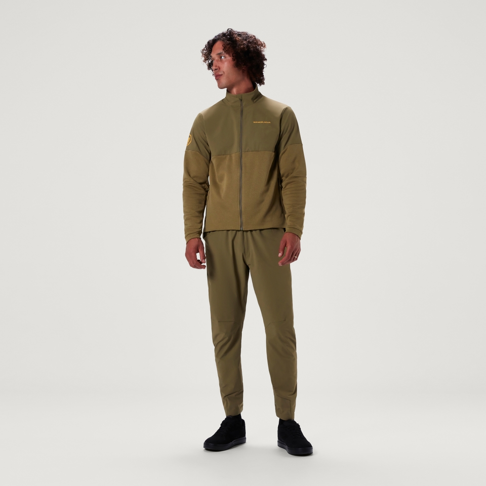 SingleTrack-Thermojacke für Herren - Tweedgrün