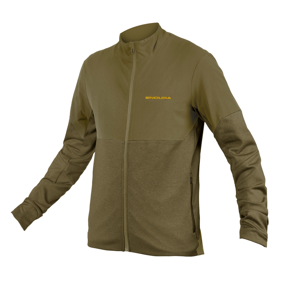 SingleTrack-Thermojacke für Herren - Tweedgrün