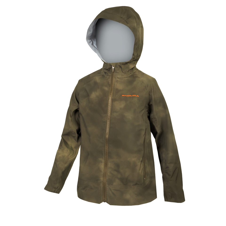 Kid's MT500 JR Waterproof Jacket - Tweed Green