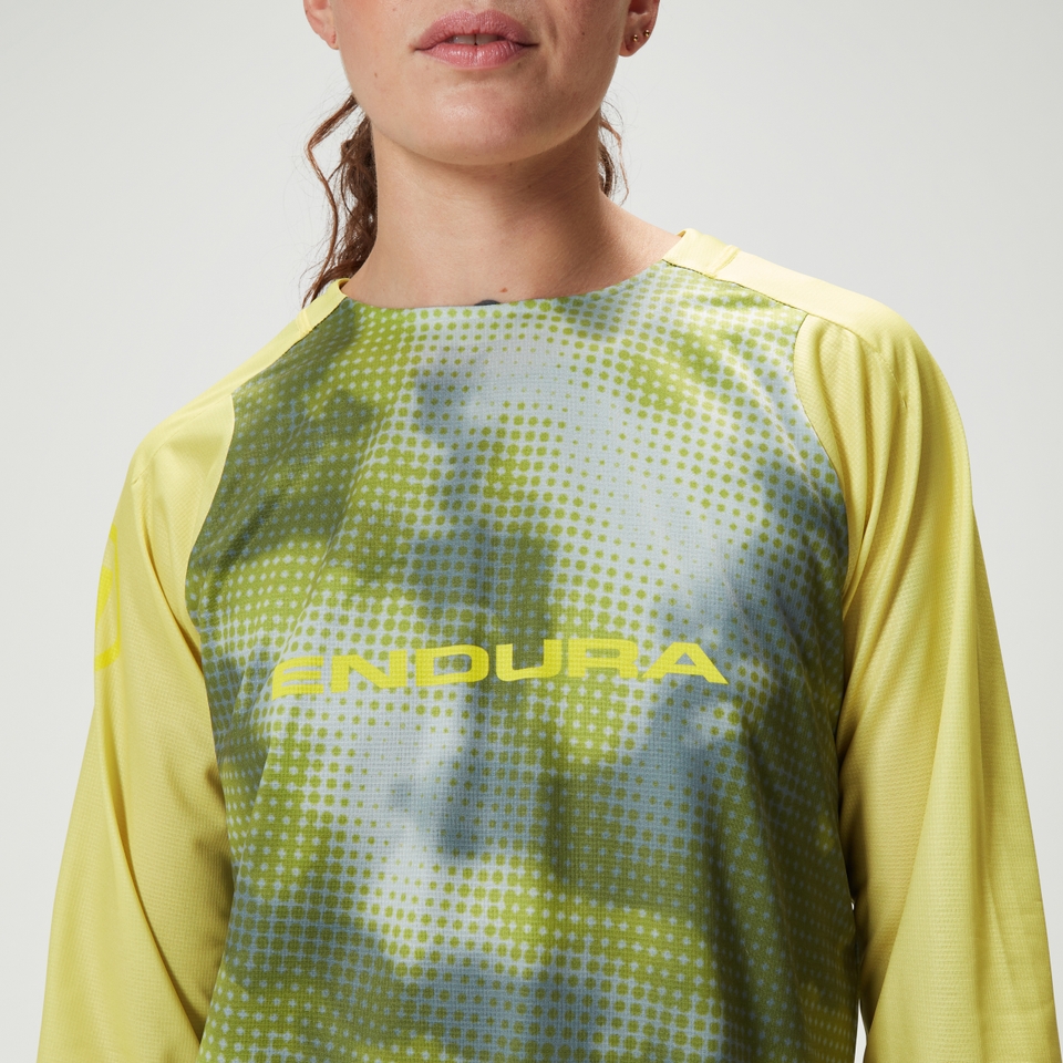 ENDURA WMS PIXEL CLOUD L/S TEE LTD SU