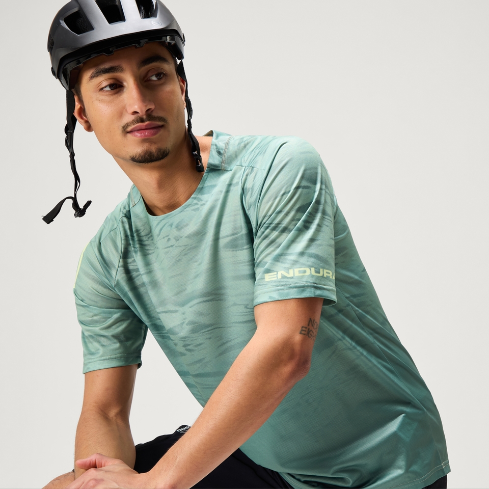 ENDURA MARBLE LTD PRINTED S/S TEE LGR
