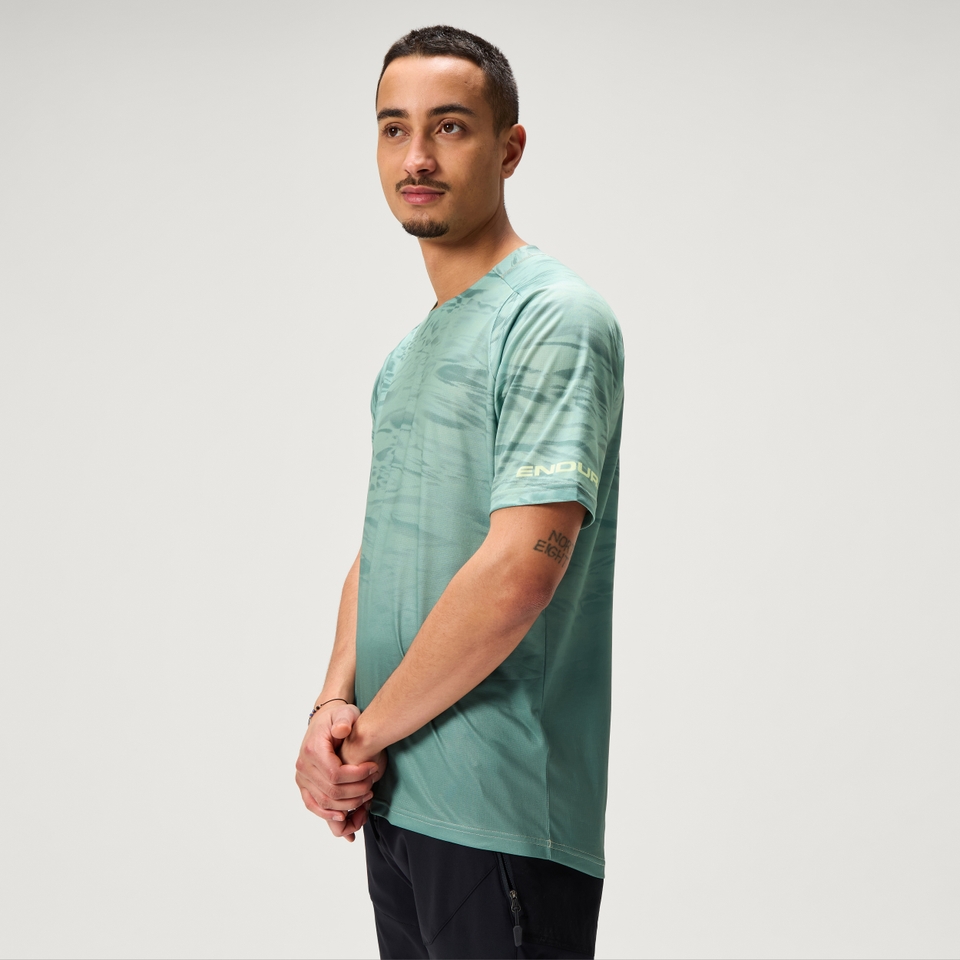 ENDURA MARBLE LTD PRINTED S/S TEE LGR