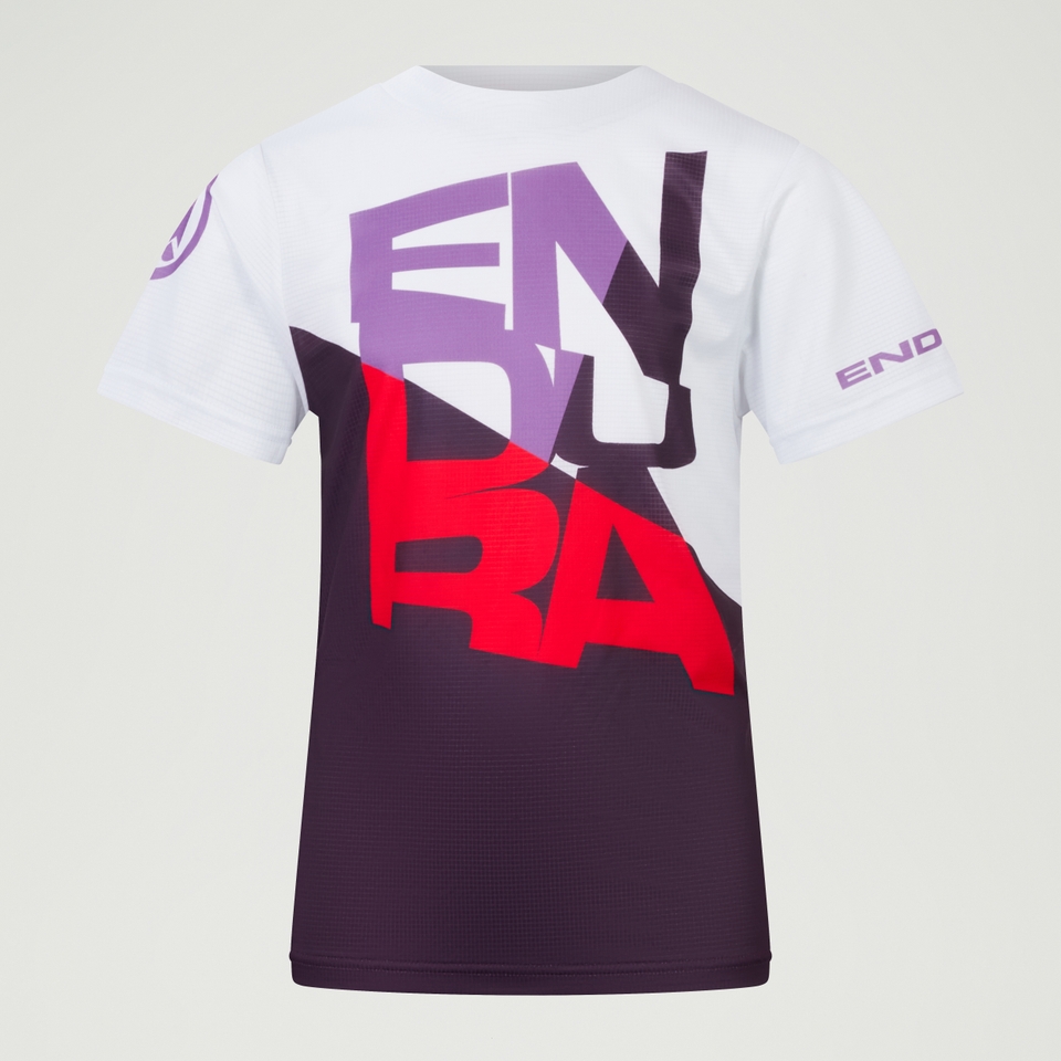 Kids SingleTrack Core Tee - Aubergine