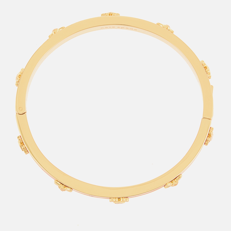 Kate Spade New York Heritage Bloom Gold Plated and Resin Bangle