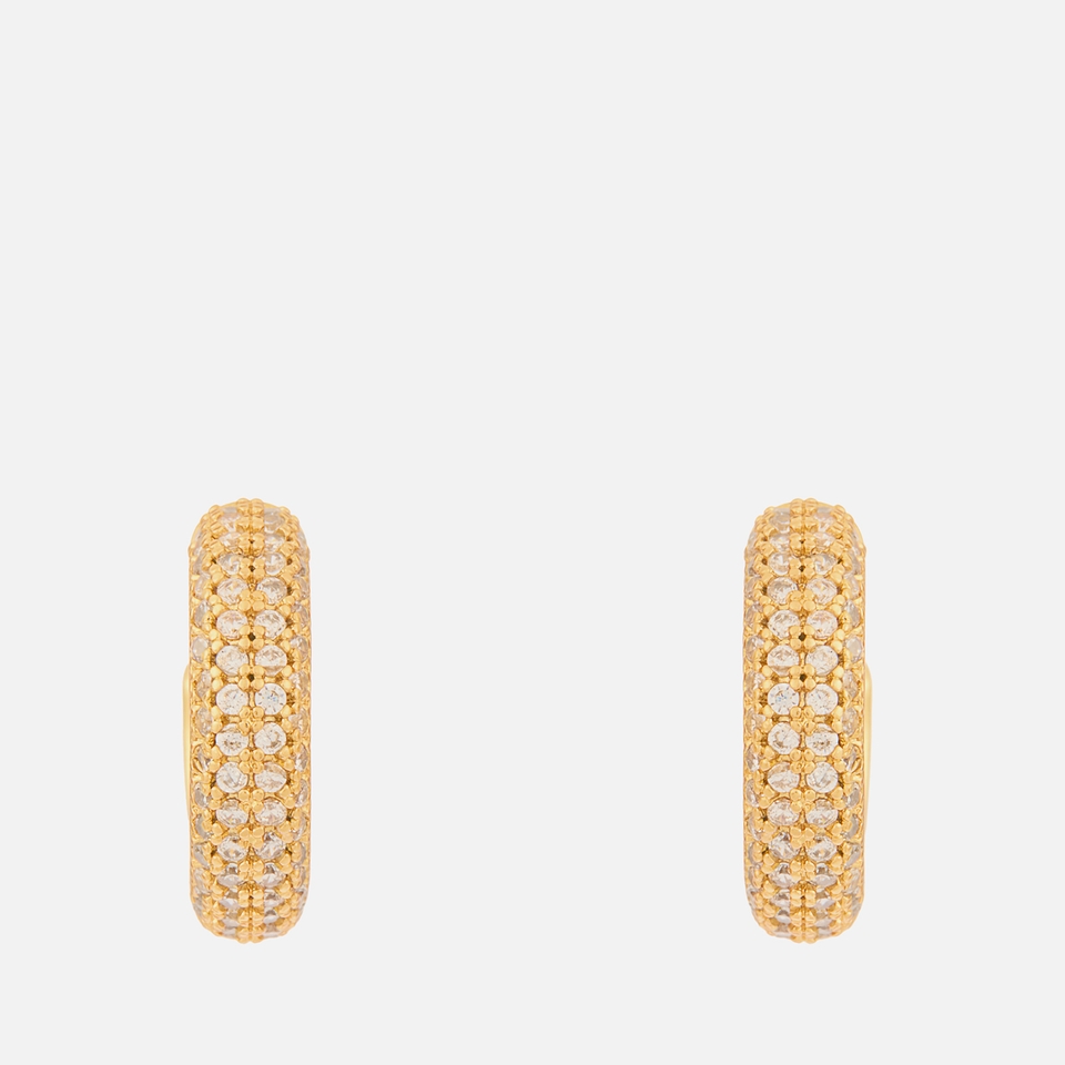 Kate Spade New York Brilliant Statements Gold-Tone Mini Huggies