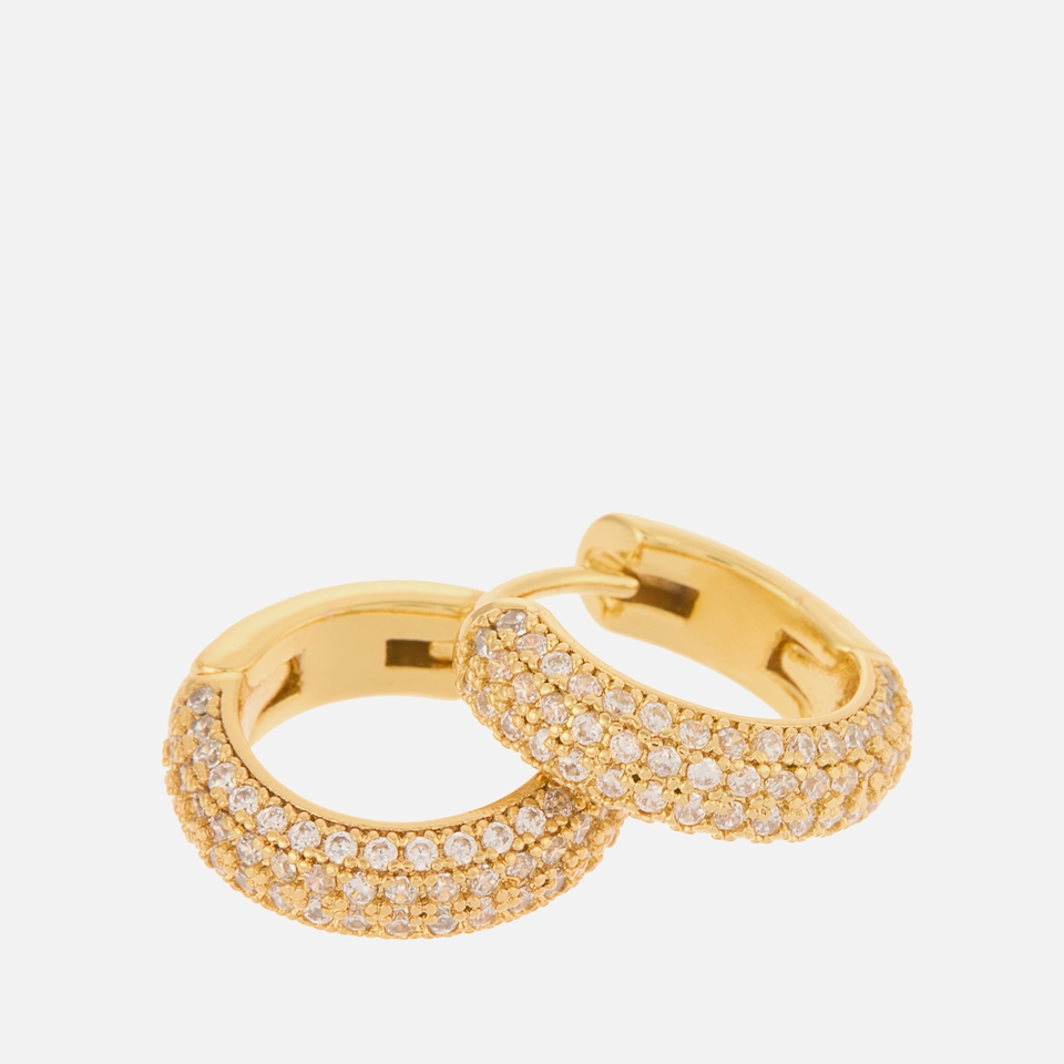 Kate Spade New York Brilliant Statements Gold-Tone Mini Huggies