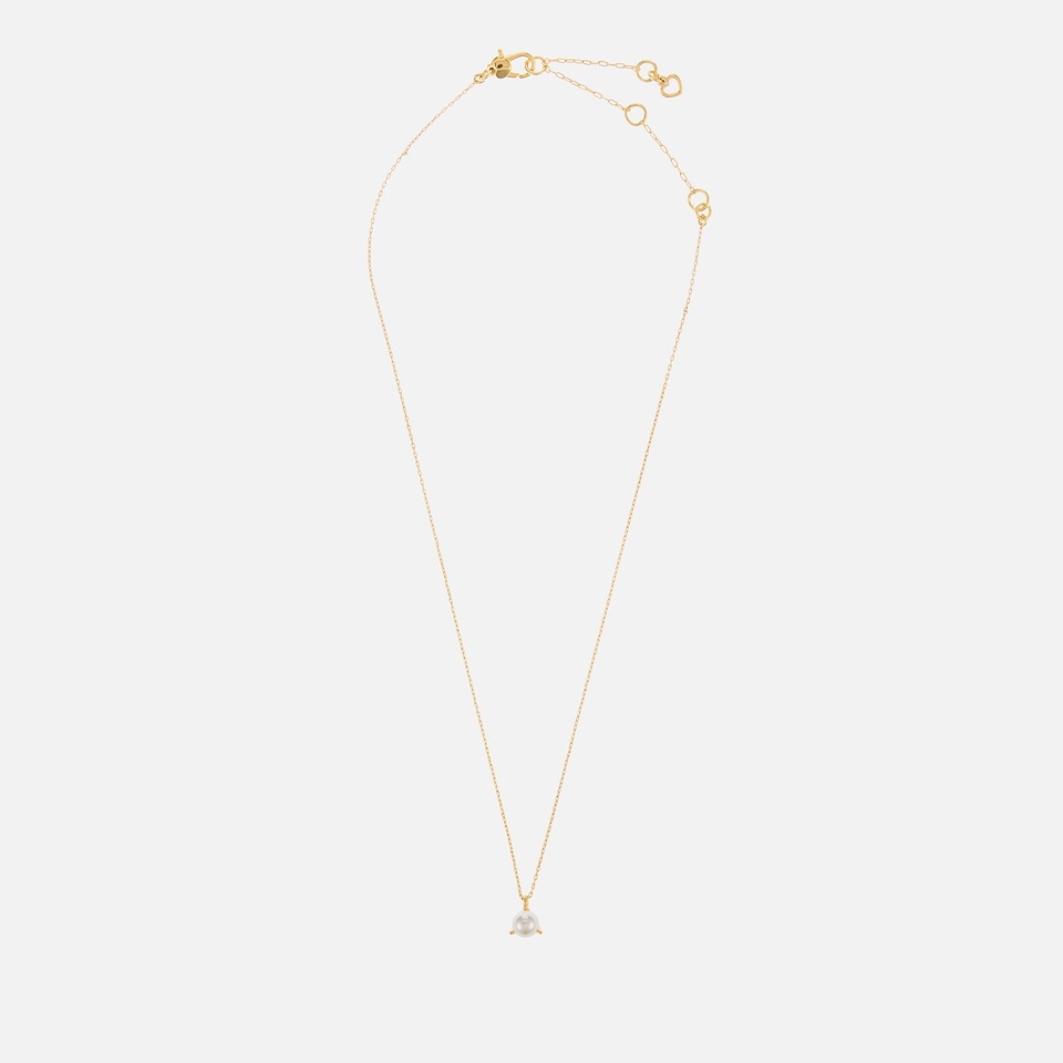 Kate Spade New York Brilliant Statements Gold Plated Faux Pearl Necklace