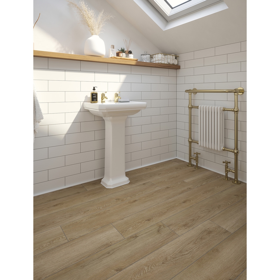 UltraClick SPC Easy Click-Fit Luxury Vinyl Flooring - Natural Oak Plank ...