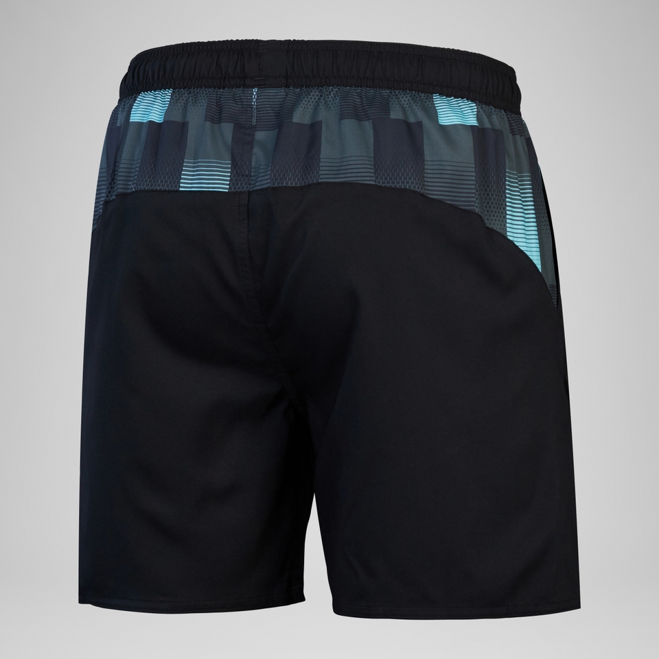 Herren XPRESS LITE Badeshorts mit Einsätzen, 16 Zoll Schwarz/Grau