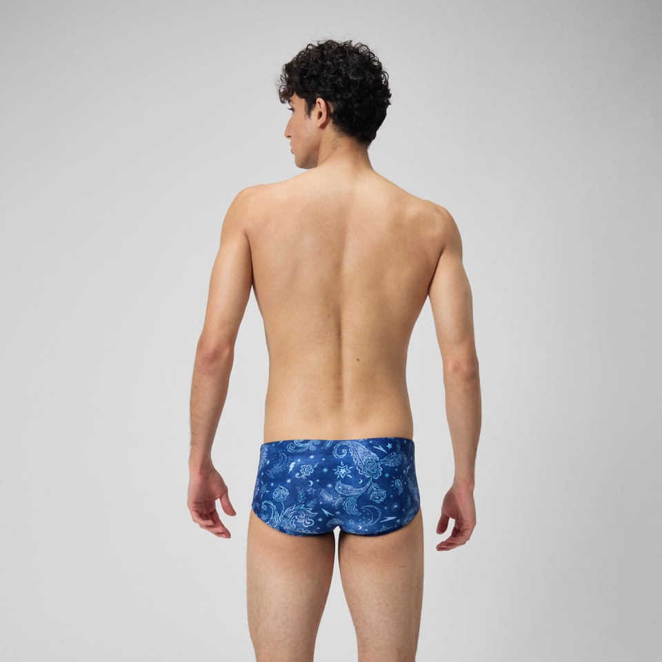 Men's Club Training 13.5cm Allover Brief Blue