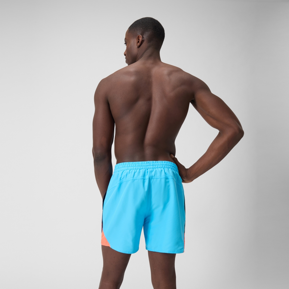 Men's HyperBoom Splice 16" Swim Shorts Blue/Red