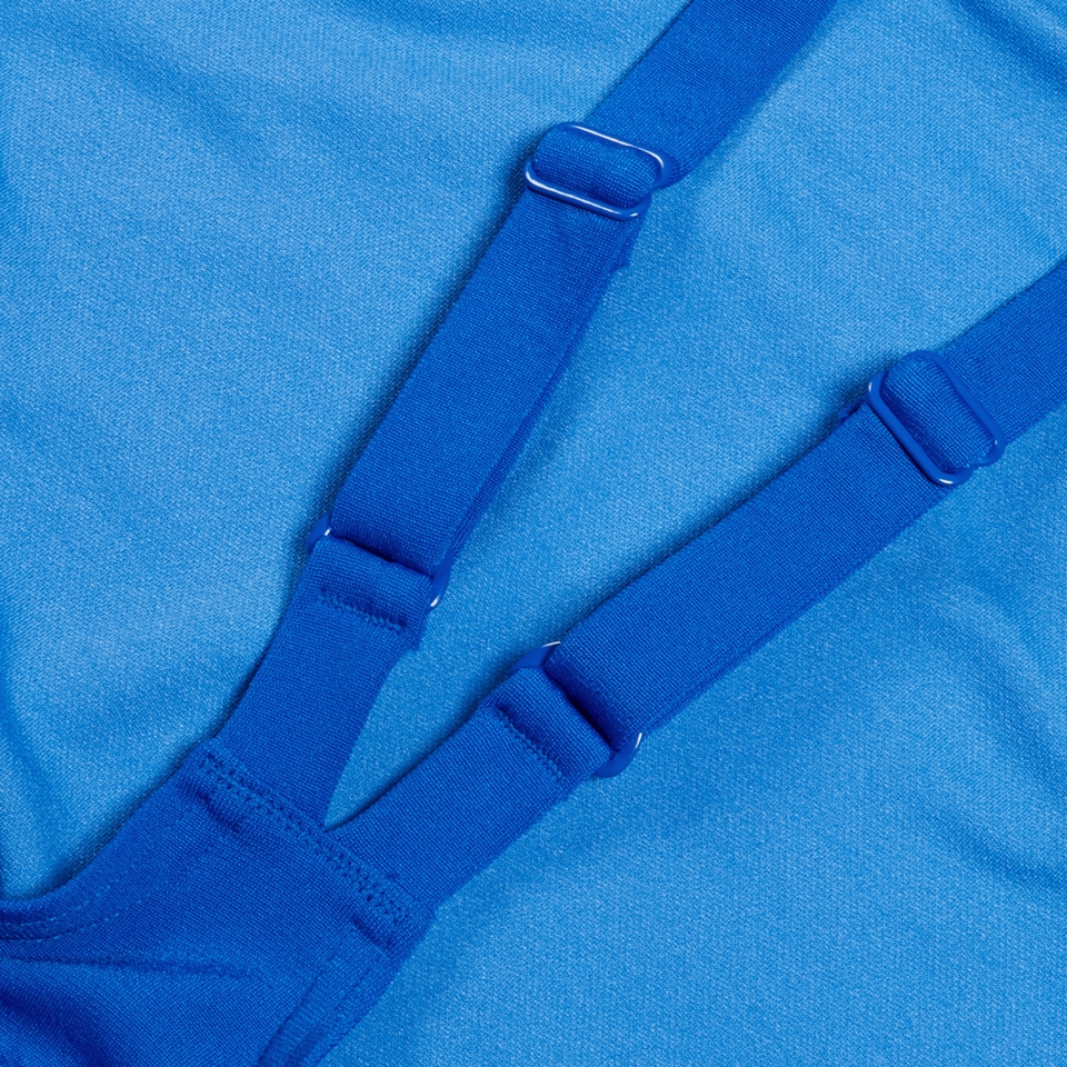 Women's Endurance+ Longer Body V Neck Swimsuit Blue