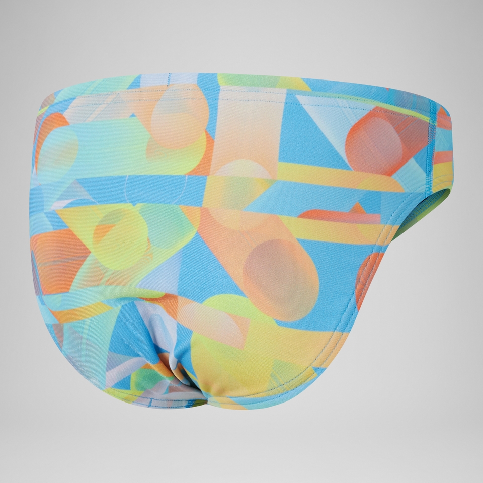 Boys' 6.5cm Digital Allover Brief Blue