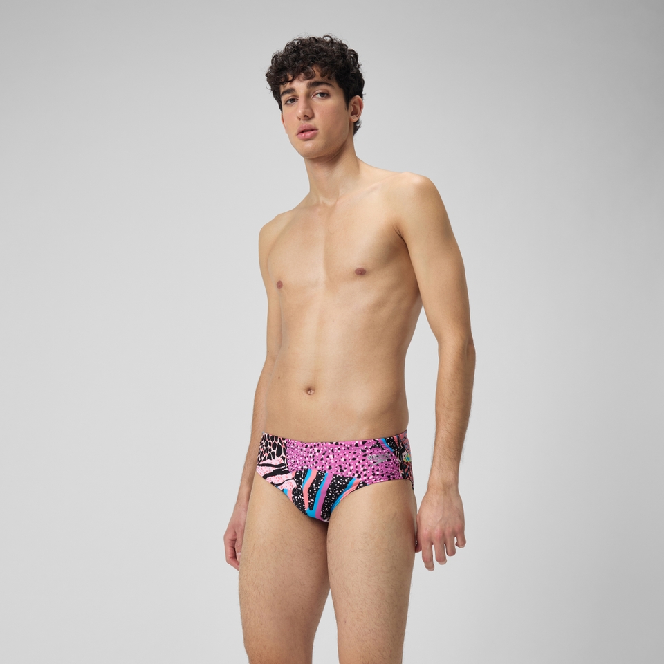 Men's Club Training 8cm Allover Digital Brief Black/Green