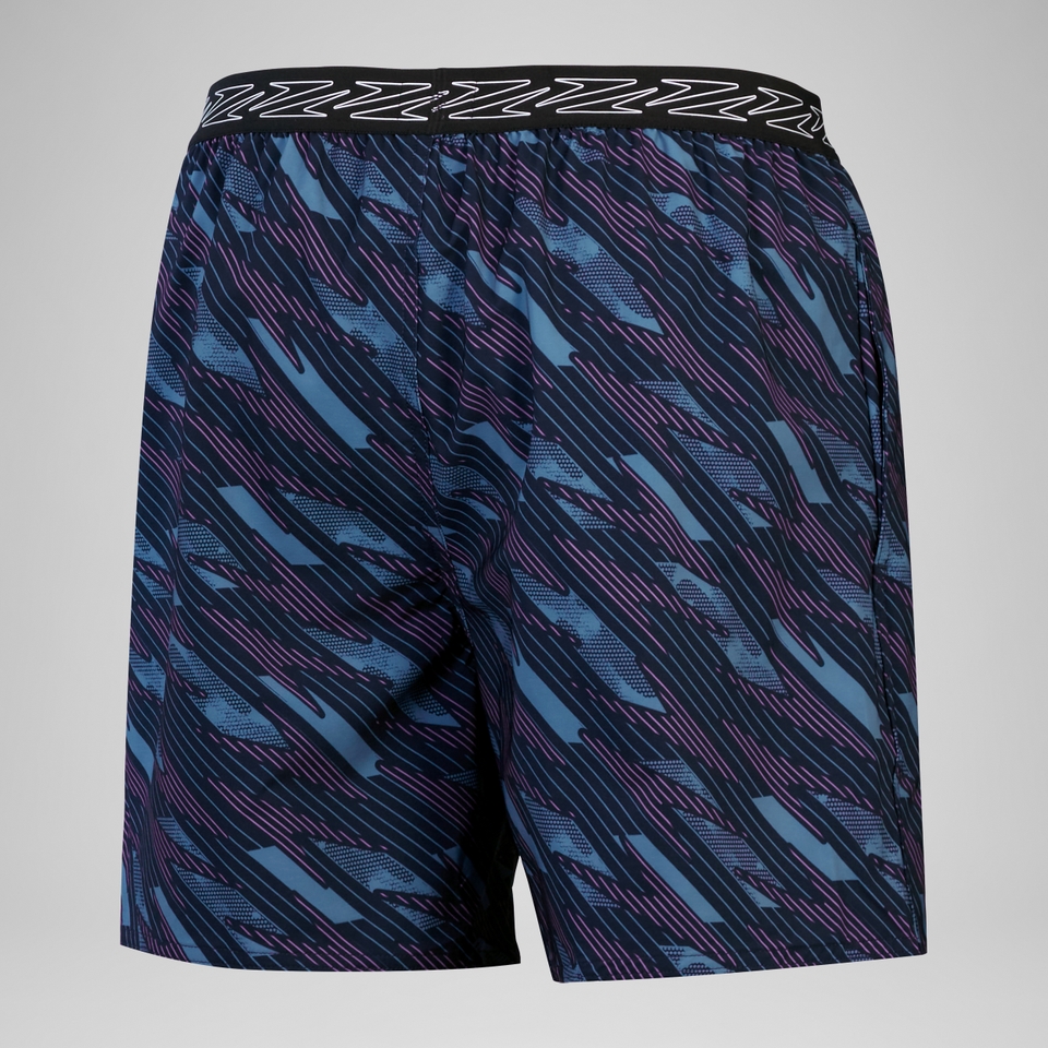 Men's HyperBoom Printed 16" Swim Shorts Black