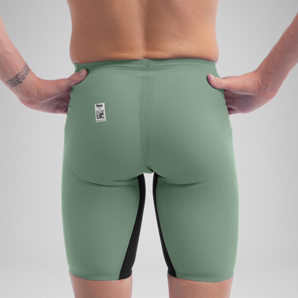 Men's Fastskin LZR Pure Valor 2.0 High Waist Jammer Green/Black