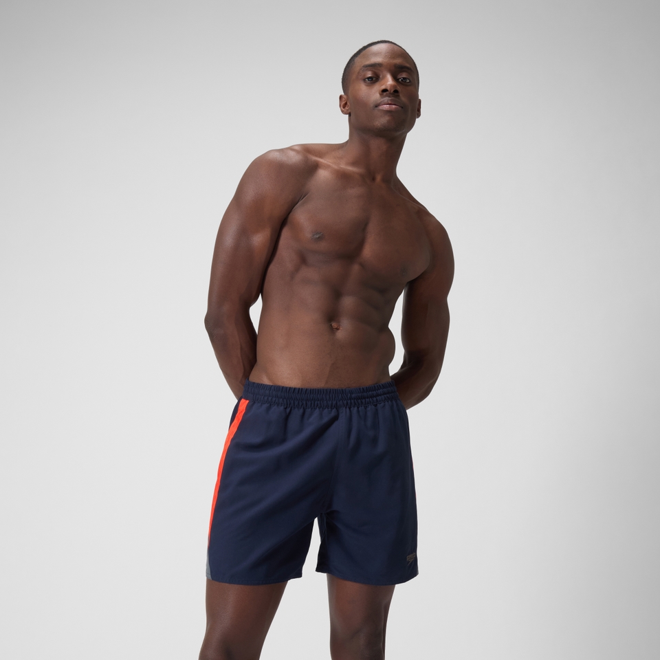 Men's HyperBoom Splice 16" Swim Shorts Navy/Red