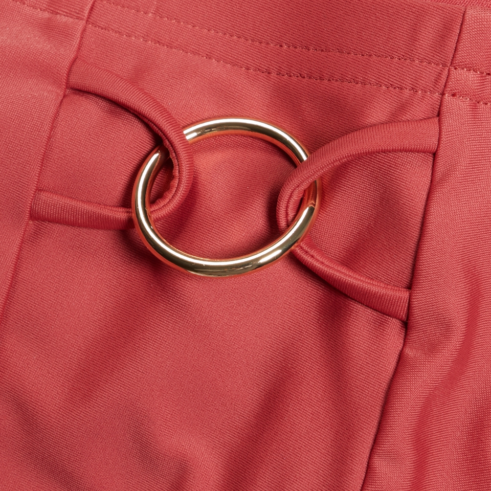 Damen Shaping-Bikinihose mit hohem Bund Rot