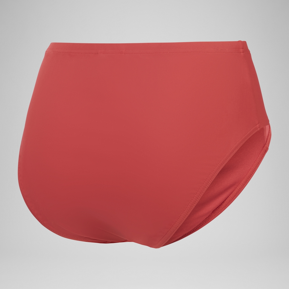 Damen Shaping-Bikinihose mit hohem Bund Rot