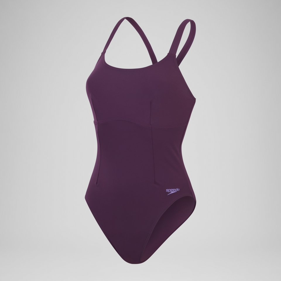 Women's Shaping Crossback Swimsuit Purple