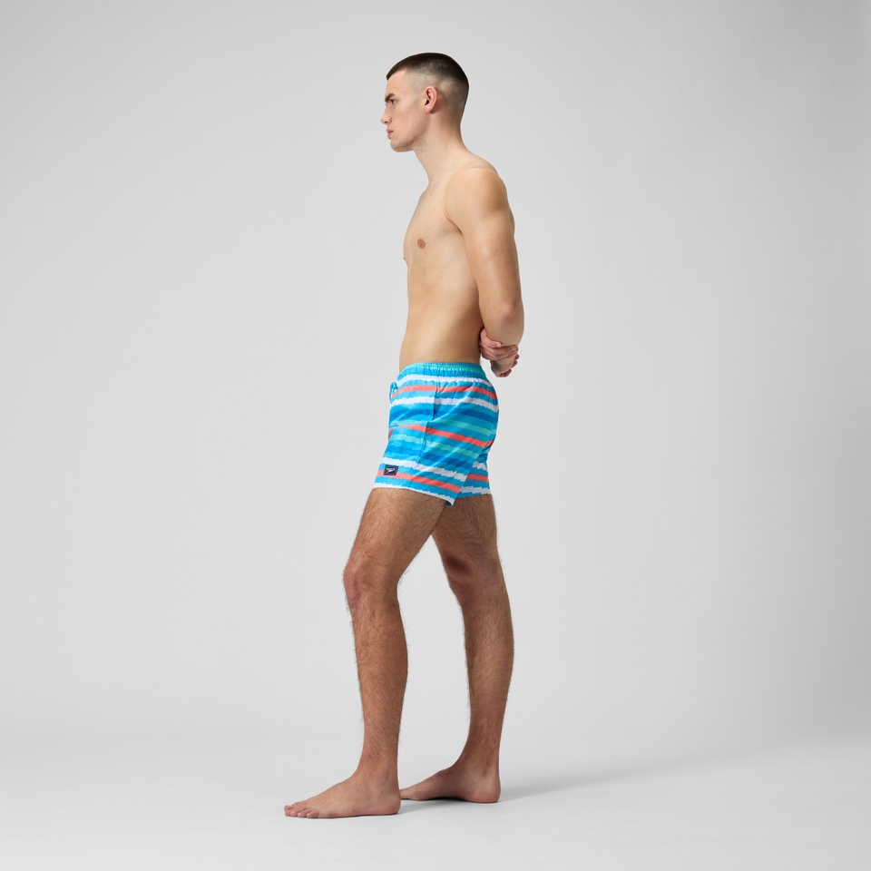 Men's Printed Leisure 14" Swim Shorts Blue