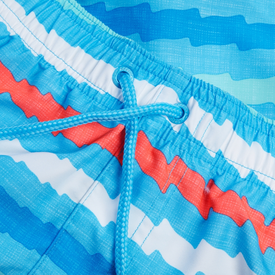 Men's Printed Leisure 14" Swim Shorts Blue
