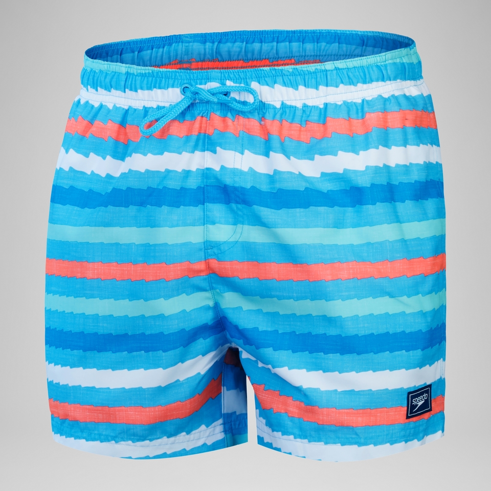 Men's Printed Leisure 14" Swim Shorts Blue
